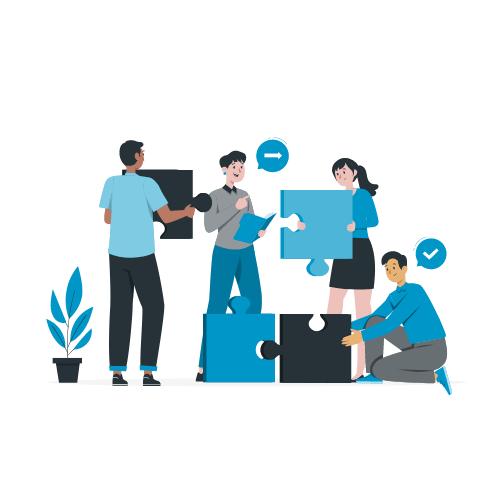 Team leading a business project